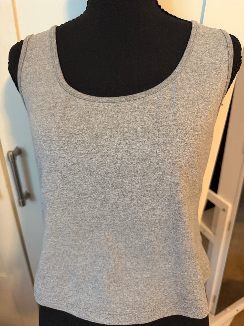SHEIN Grey Scoop Neck Tank Top